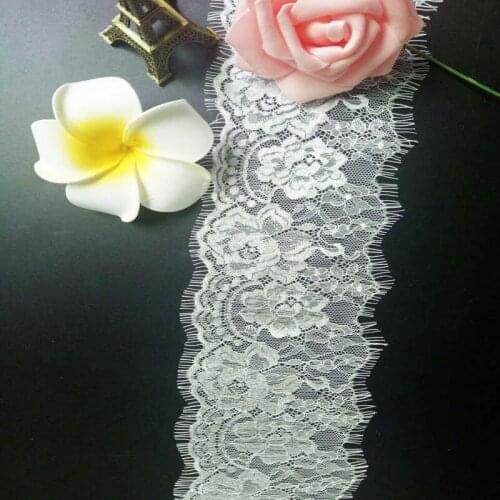 9.5X300CM 1PCS Lace Ribbon Lace Trim Wedding Decoration Handcrafted Embroidered Sewing DIY Material Tablecloth decorative