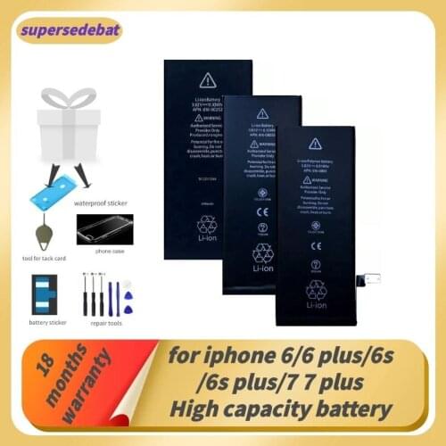 Supersedeba for Iphone 6 Plus Battery Bateria for Iphone 7 for Iphone 6 6 Plus 6s 6s Plus 7 Plus Batterie Rechargeable Batteries