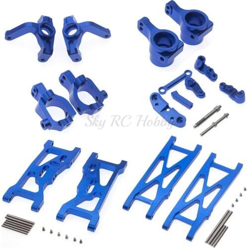 Aluminum Metal Upgrade Parts Steering Cup Front Rear Swing Arm C Seat Rear Axle Seat Kit For Losi 22S SCT 1/10 2WD Short Course