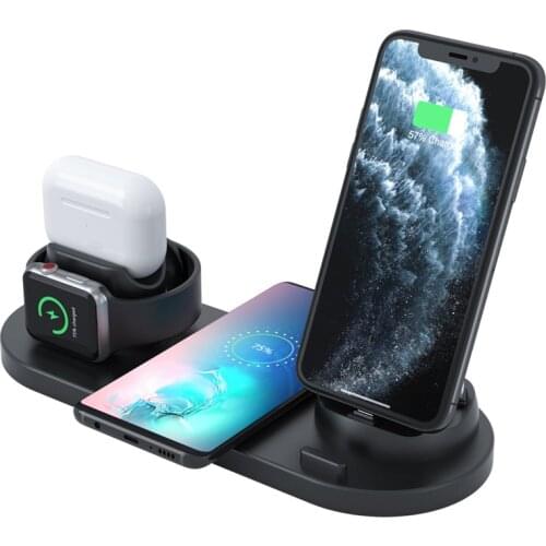 Wireless Charger 4 in 1 Wireless Charging Dock for Apple Watch and Charging Station for Multiple Devices