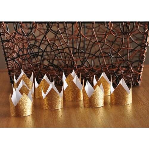 Glitter wild one Crown Napkin Rings for Tribal Party baby shower first birthday baptism Christening decorations