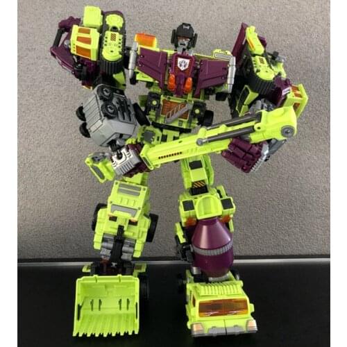 6 IN 1 NBK Transformation Devastator Boy Toy Oversize 45CM Action Figure Robot Car Truck KO GT Excavator Model Kid Adult Toys