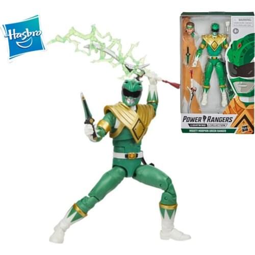 Hasbro Mighty Morphin Power Rangers Lightning Collection Green Ranger Action Figure Model Toy Gift Age 4+ About 16Cm