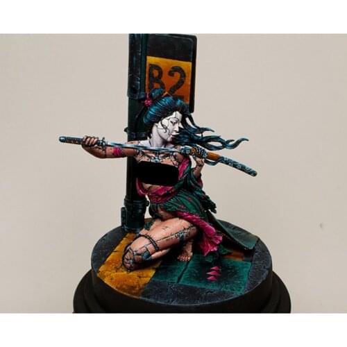 Resin Figure 1/32 modern fantasy stand warrior (NO scene ) Model Unassambled Unpainted Figure Building Kit