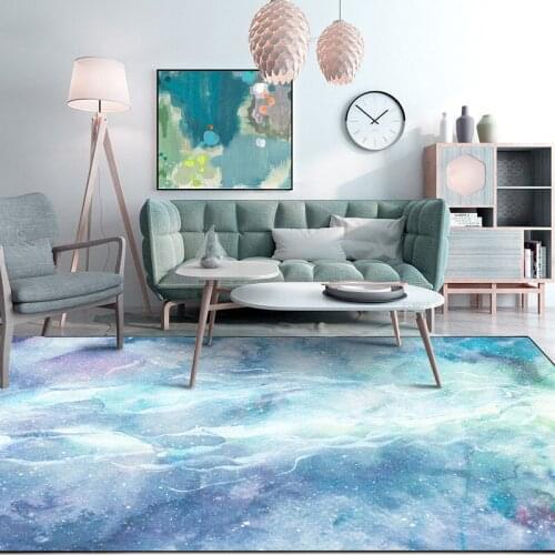 Fashion Dream Green/purple/pink starry sky Print carpets for Living room/bedroom Large Area Rugs Antiskid soft 160*230cm carpet