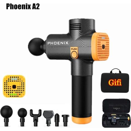 Phoenix A2 Massage Gun Muscle Relaxation Deep Tissue Massager Dynamic Therapy Vibrator Shaping Pain Relief Back Foot Massager