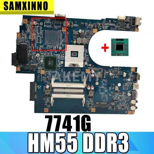 Laptop Motherboard For Acer aspire 7741 7741Z 7741G 7741ZG Main Board MBPT501001 48.4HN01.01M HM55 DDR3