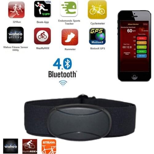 Heart Rate Monitor Bluetooth 4.0 Polar Garmin Heart Rate Chest Strap Band Fitness Monitor for Runtastic Strava Endomondo Wahoo