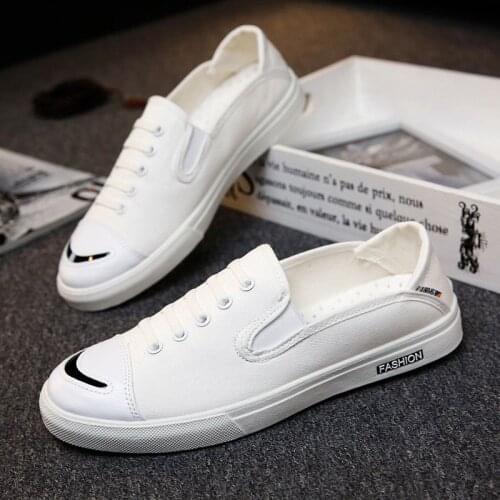 XZXAXY Summer New Tide All-match Men Casual Shoes Fashion Mixed Colors Sewing Shallow Low Tops Slip-on Men Canvas Shoes