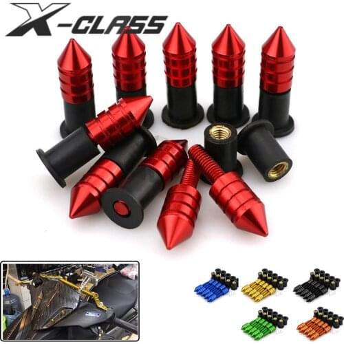 M6 15MM Motorcycle Windshield Mounting Bolt Windscreen Screws Nut Kit Accessories Universal for Honda Kawasaki Vespa Yamaha BMW