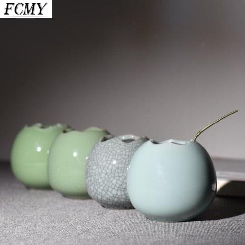 2021 new Ceramics Brush Rest Washer Pot Water Droplets Chinese Water Ink Painting Calligraphy Tool