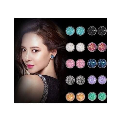 New fashion Simple geometric round frosted gypsophila earrings For Women girl Accessories jewelry wholesale