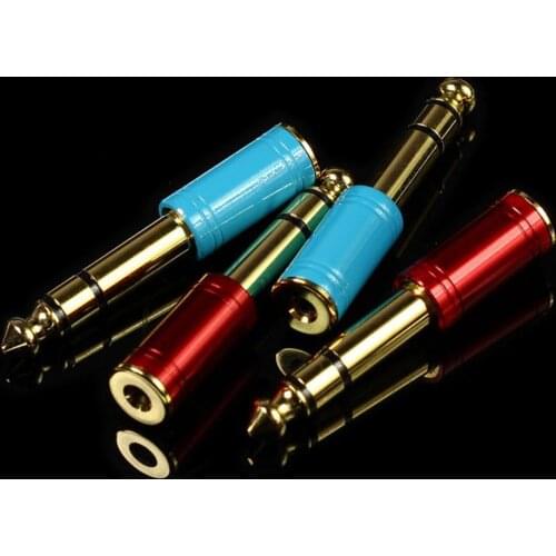 New 3.5mm Female to 6.5mm Male Audio Jack Adapter Stereo Plug Socket for Electric Guitars Microphone Headphone Convertor