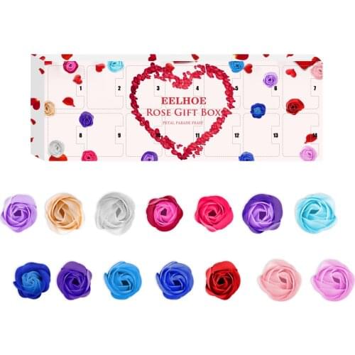Wholesale Valentines Day Rose Gift Box High-quality Fun Present Romantic Rose Box Decorative Flower Gifts Box Contains 14 Roses