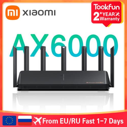 New 2021 Xiaomi AX6000 AIoT Router 6000Mbs WiFi6 VPN 512MB Qualcomm CPU Mesh Repeater External Signal Network Amplifier Mi Home