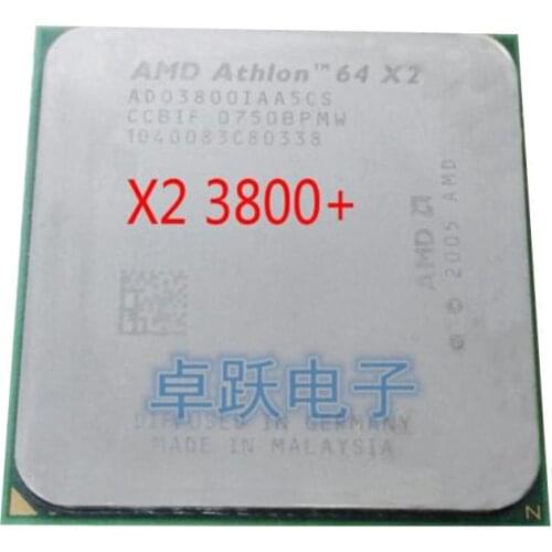 AMD Athlon 64 x2 3800+/2.0Ghz/1MB Cache/ AM2 socket/940 pin Dual core Desktop CPU processor scrattered pieces free shipping
