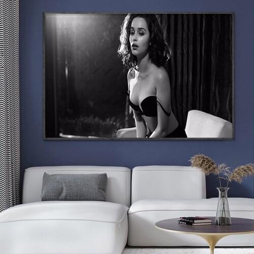 SP024 Silk Cloth Wall Poster Emilia Clarke Actress Star 04 Art Home Decoration Gift