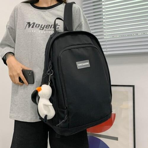 School Backpack Simple Large Capacity Womens Backpacks for Girls College Teenager Student Schoolbag Vintage Travel Female Bags