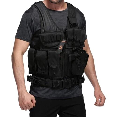 SWAT Tactical Vest Military Combat Armor Vests Security Hunting Army Adjustable Outdoor CS Game Airsoft Jacket Training Vest