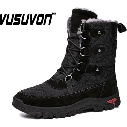 VUSUVON Mens Winter Boots