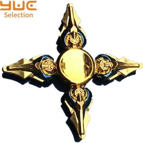 YUC Fidget Hand Spinner Finger Focus Toy Adult Zinc Alloy Ninja Shuriken Sharingan Toys For Kids Bearing Toys