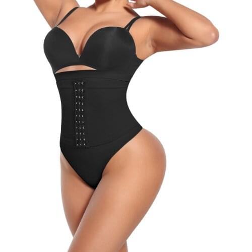 Velssut Women Waist Cincher Shapewear Thong Corset Waist Trainer Body Shaper Tummy Control Panties Slimming Belt Underwear
