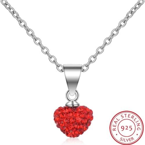 Cute Mini Heart Short Clavicle Chain 925 Sterling Silver Temperament Personality Fashion Female Necklace SNE056