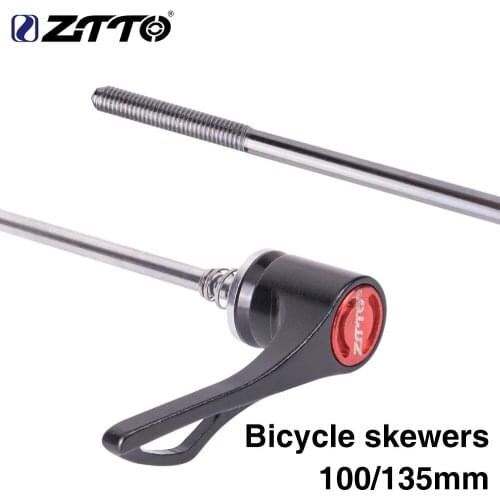 ZTTO Reliable Axle 1 Pair Bicycle Parts MTB Road Bike Bicycle Screw Skewers 9MM 5MM Quick Release Skewer 100 135 Reliable Axle