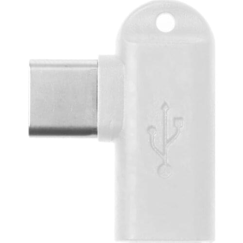 1Pc 90 Degree Type C Male To Micro USB Female Data Sync Charge Converter Adapter