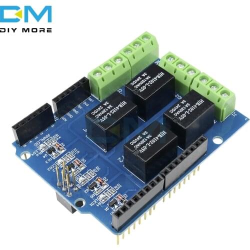 5V 4 Four Channel Module Relay Shield Interface For Arduino Signal Control Power Expansion Drive Board DC 3.3v 5v Red Indicator