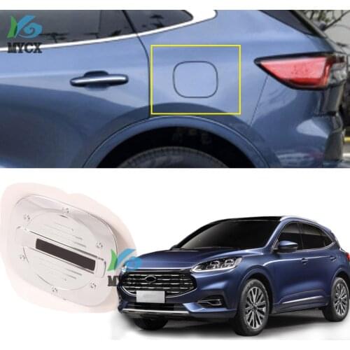 For Ford Kuga Escape 2020 2021 accessories chrome fuel tank cover car styling part