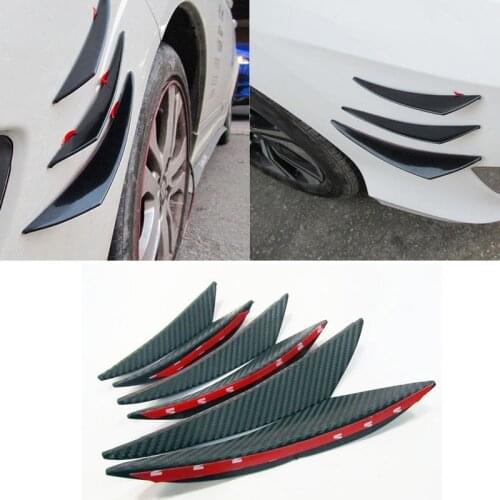 Car Bumper Lip Protector Car Styling Spoiler Wing Universal Corner Rubber Guards Anti-scratch Strip Protection Moulding Diffuser