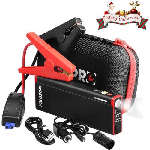 AsperX 10000mAh Car Booster Battery Starter Car Jump Starter 400A Power Bank Charging Device for Vehicle LED Light