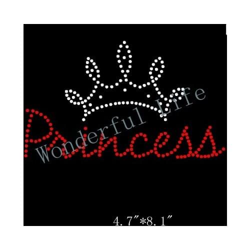 Free shipping Instant Princess Crown | Rhinestone Transfer Template | Iron On Transfer T Shirt File