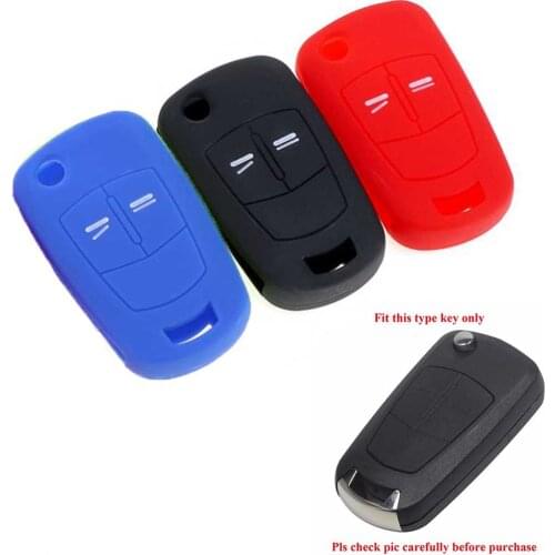 Car Key Case Cover For Opel Astra H G F GTC Corsa D J E Vectra C B C Signum Vauxhall Silicone Keychain Accessories