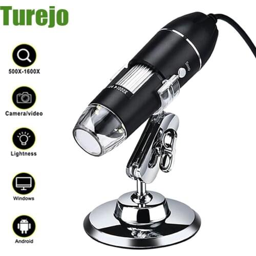 1600X Digital Microscope Camera 3in1 Type-C USB Portable Electronic Microscope For Soldering LED Magnifier For Cell Phone Repair