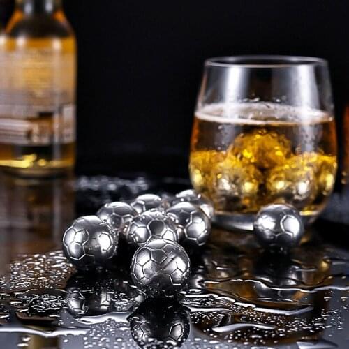 Whiskey Stones Stainless Steel Reusable Chilling Artifact Bullet Shape Whiskey Chilling Champagne Whiskey Beer Bucket Bars Night
