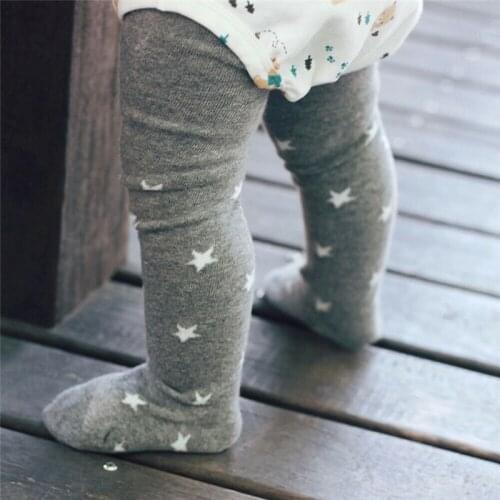 Hot Winter Warm Baby Long Pants Newborn Toddlers Kids Baby Girls Tights Thin Pantyhose Stockings Cotton Socks Star Decoration