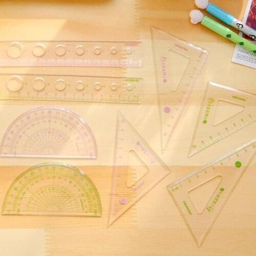 DL AH60 hobby stationery ruler tape student ruler cute cartoon triangle 2828. Wholesale price office & school stationery
