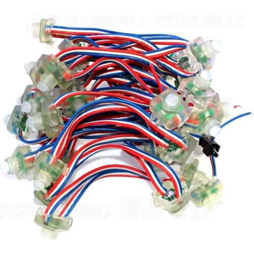 LPD6803 led module Square Diffused Digital Pixel String DC 5V 12mm rgb led module Waterproof 1000pcs/lot Free fedex