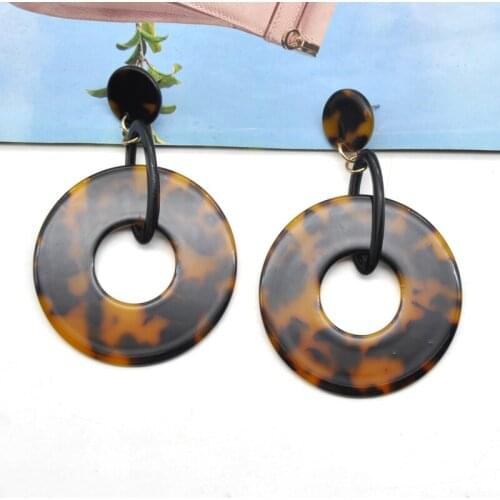 Earings Orecchini Brincos Earrings For Women 2017 New Fashion Design Earring Acrylic Round Female Boucle D'oreille Oorbellen