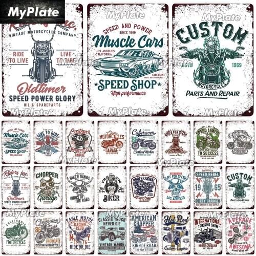 Motorcycle Metal Sign Vintage Tin Sign Home Decor For Bar Pub Club Decoration Metal Plaque Painting Art Poster Decor