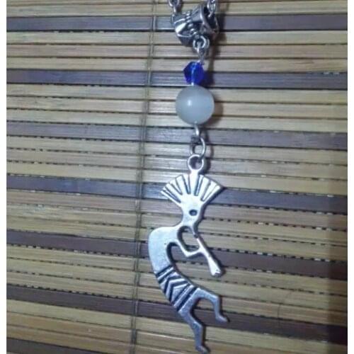 Fashion Tibetan Silver Indian dance Charms Statement Necklace & Pendants DIY Jewelry For Woman/Men 5pcs B307