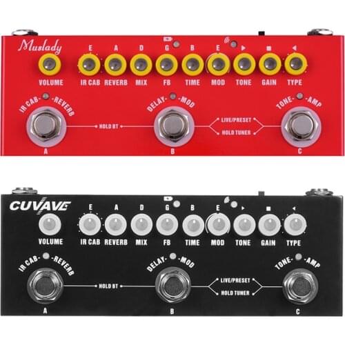 Muslady CUBE BABY Portable Multi-functional Electric Guitar Effects Pedal Built-in Battery Phone Recording guitar accessories