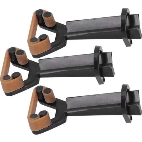 3 Set Billiard Cue Tip Clamp Snooker Billiard Pool Cue Tip Clamp Suppressor Elastic Rubber Y-shaped Glue on Fastener Repair Tool