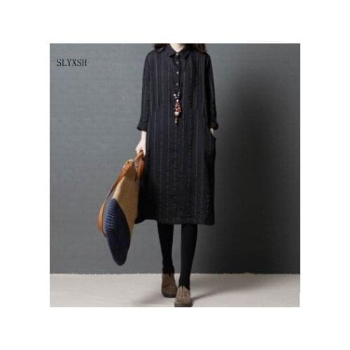 New loose Knitted Cotton Maternity Dress 2018 Autumn Fashion Long Sleeve Clothes for Pregnant Women Pregnancy dresses
