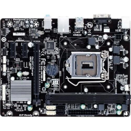 Gigabyte GA-H81M-S1 original motherboard H81M-S1 LGA 1150 DDR3 16GB USB2.0 USB3.0 H81 used Desktop motherboard boards