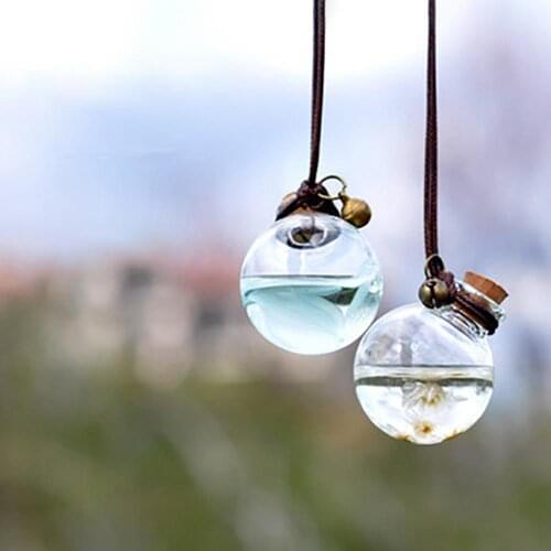 60% Hot Sale Car Dry Flower Empty Perfume Essential Oil Bottle Air Freshener Hanging Ornament Auto Interior Accessories