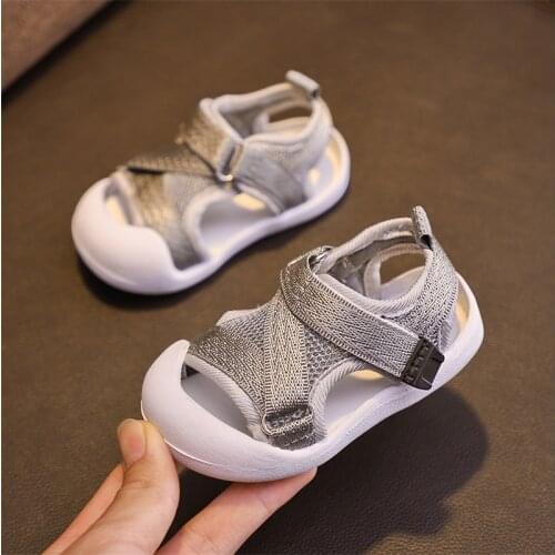 0-4 Years Toddler Infant Kids Baby Girl Boys Unisex Breathable Sandals Anti Slip Crib Shoes Beach Shoes Childrens Sandals