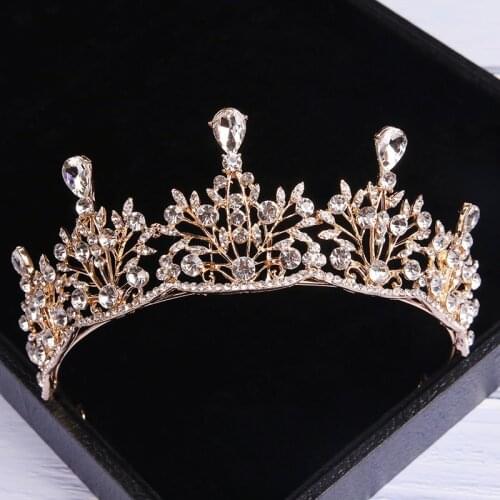 Luxury European Style Women Tiaras And Crowns CZ Rhinestone Princess Pageant Engagement Wedding Bridal Hair Accessories